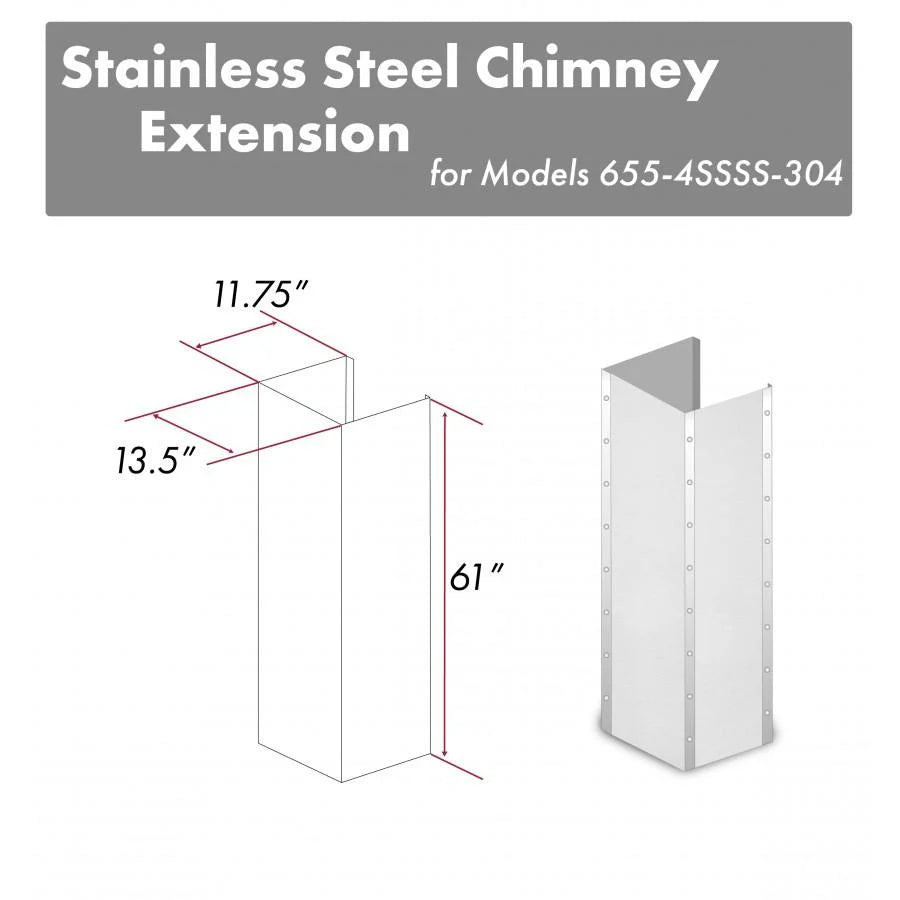 Stainless Steel Extended Chimney and Crown D409017