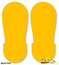 Yellow Big Footprint - Pack of 50 R52694