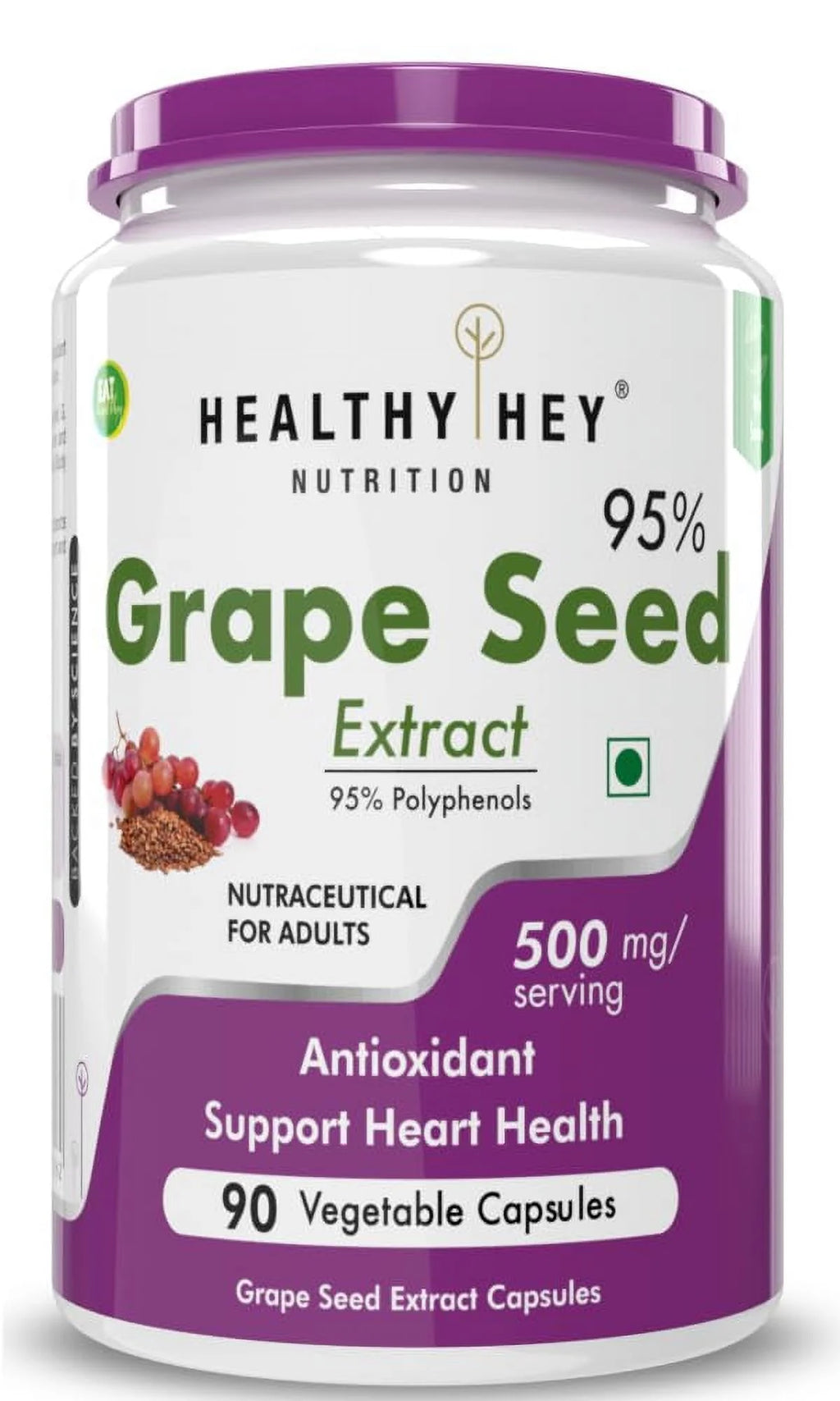 Grape Seed Extract 95% Polyphenols 90 Veggie Caps D745706
