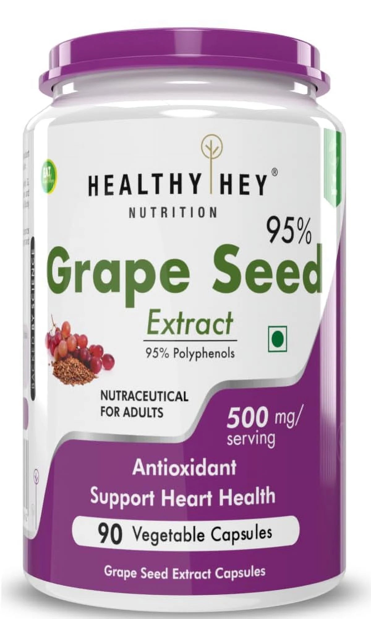Grape Seed Extract 95% Polyphenols 90 Veggie Caps D745706