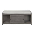 Wood Storage Bench with 2 Cabinets F495410