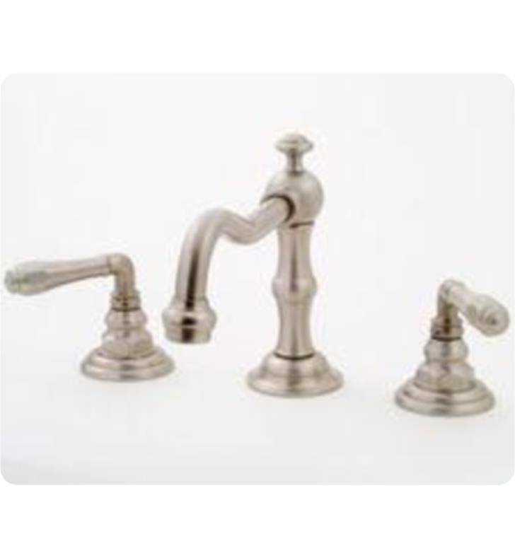 Black Widespread Hex Lever Handle Bathroom Sink Faucet H40795