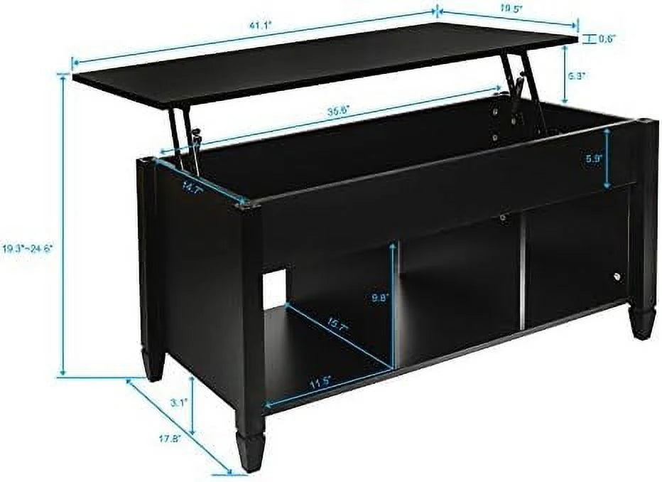 Lift Top Coffee Table with Hidden Compartment M53389