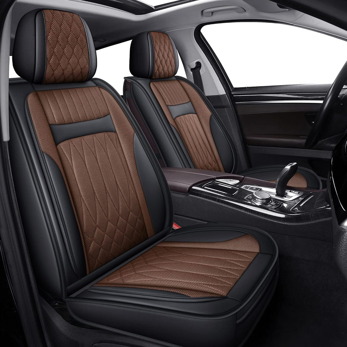 Brown Car Seat Covers Full Set C855