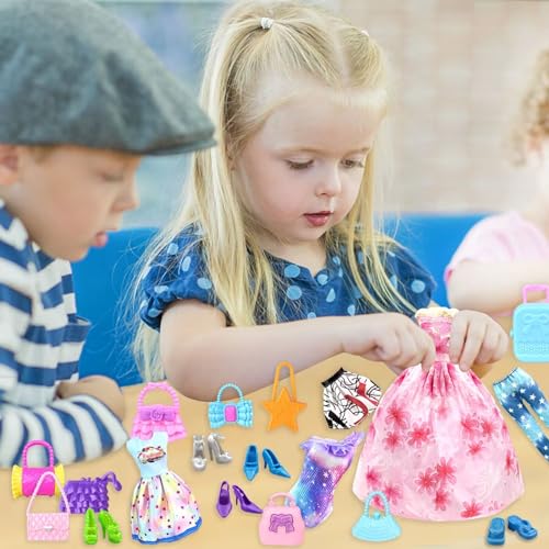 92Pcs Doll Clothes and Accessories with Doll Closet for 11.5 Inch Doll T969469