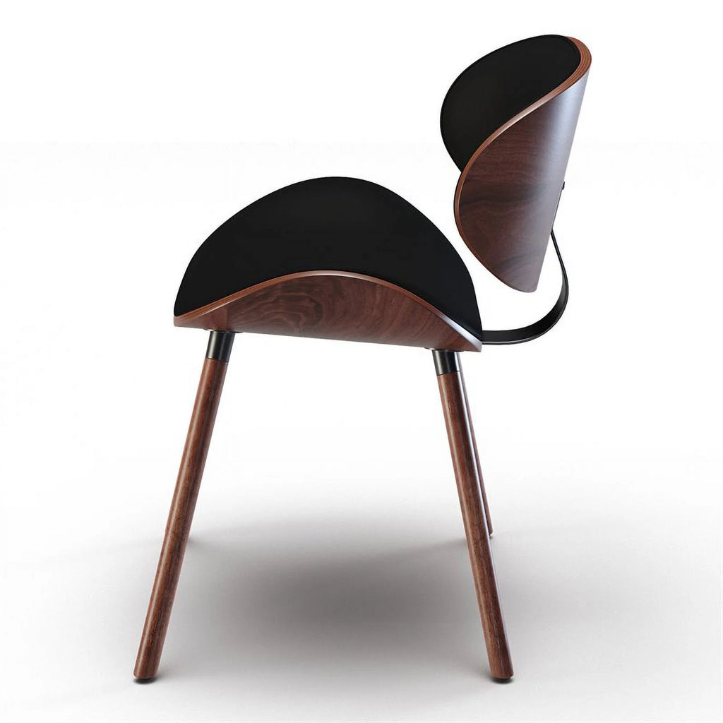 Black Faux Leather Dining Chair S11843