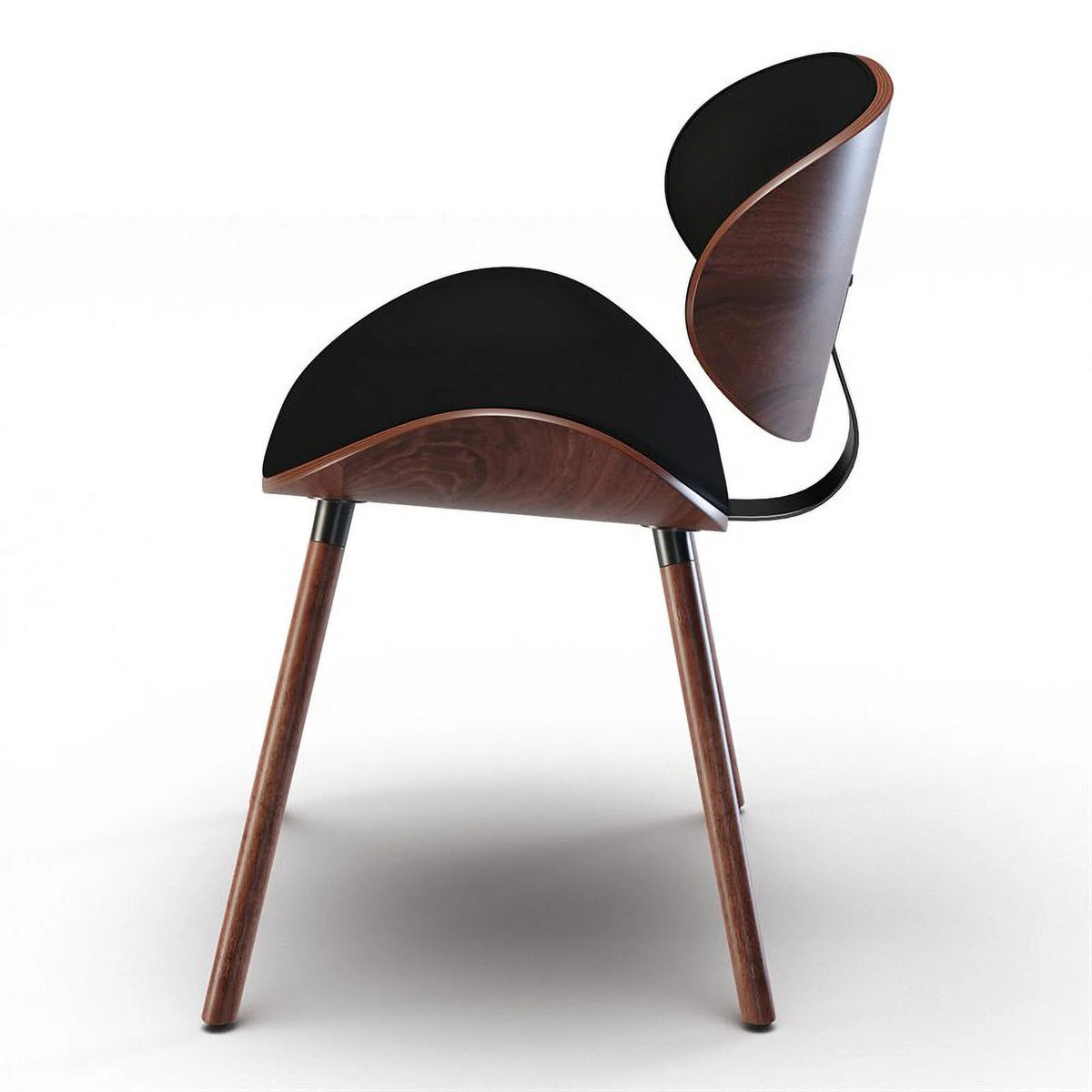 Black Faux Leather Dining Chair S11843