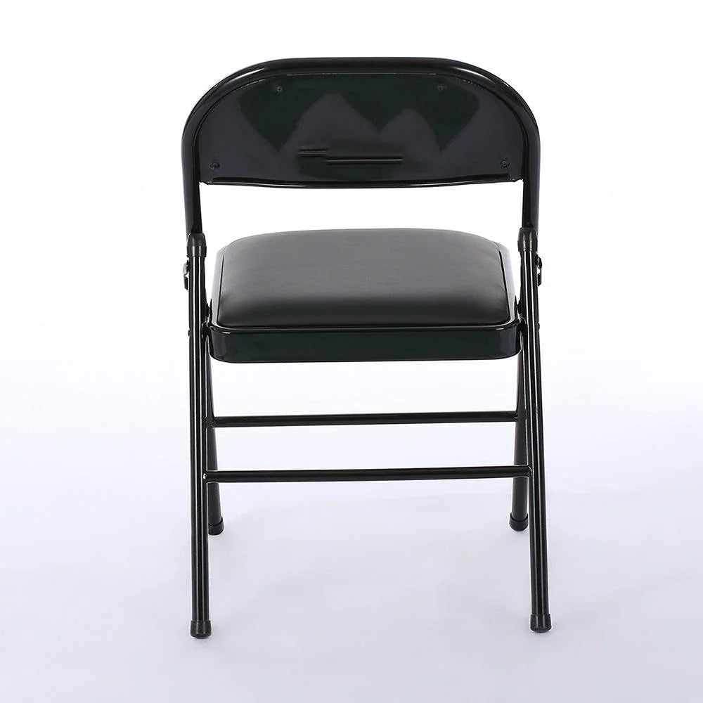 Black Leather Folding Conference Chairs X983255