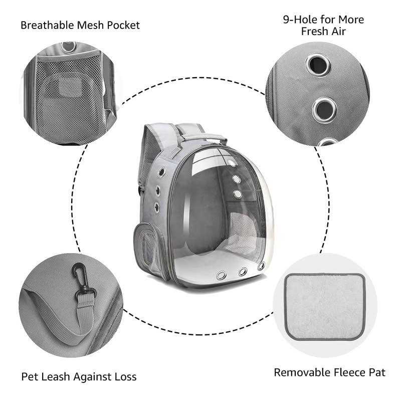 Bubble Carrying Bag for Small Medium Dogs Cats K415