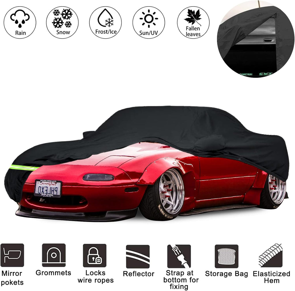 Waterproof Car Covers for Chevy Camaro, 190T, Black, Pack of 2 P3672