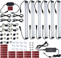 6 pcs 12 Inches LED Cabinet Light Strips, 2000 Lumen, Warm White U83971