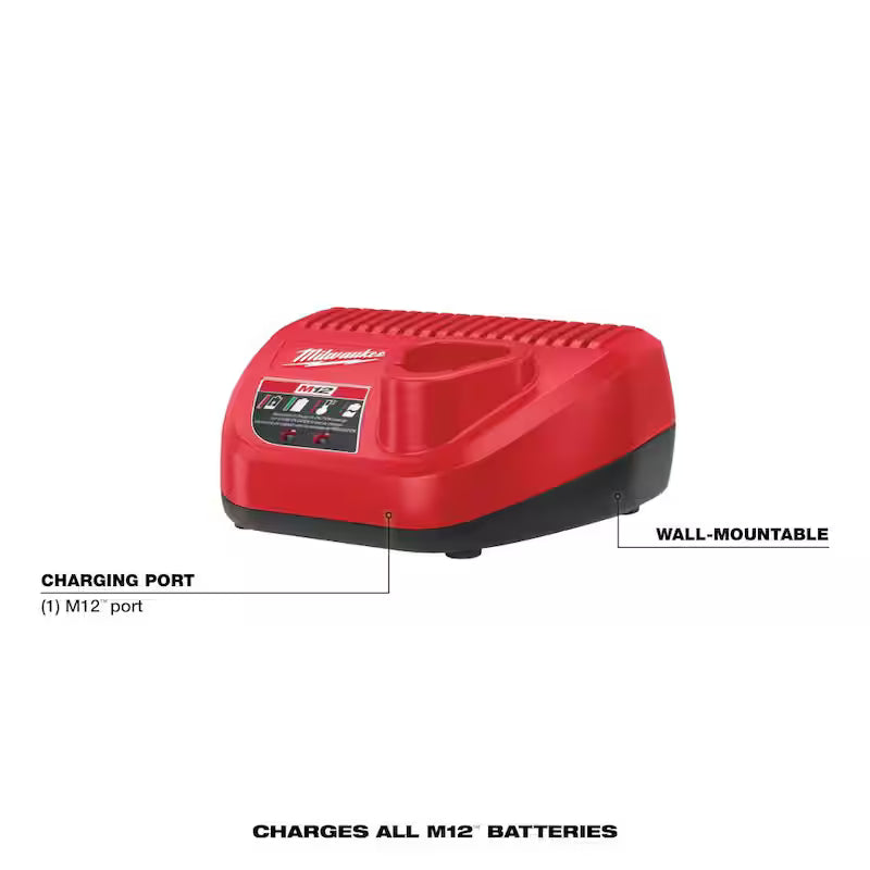 12-Volt Lithium-Ion Battery Pack 4.0 Ah and Charger Kit M4701
