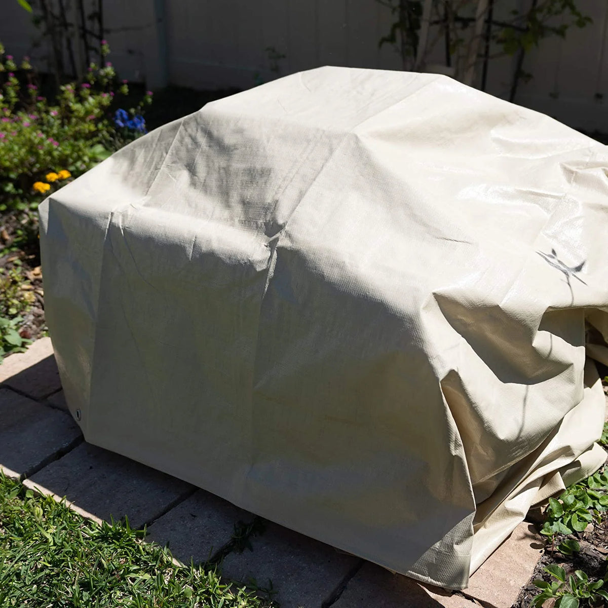Heavy Duty Waterproof Tarp 12 mil Thick 12 feet by 16 feet Neutral Tan D333228