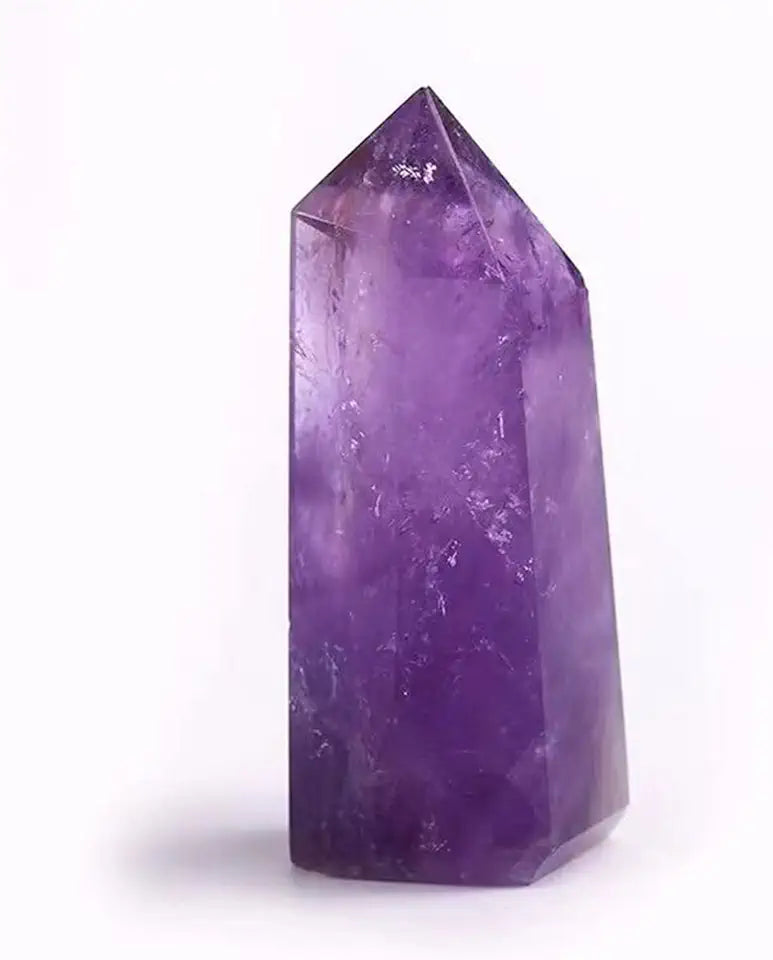 Natural Crystal Amethyst Wand Points Polished Quartz Gemstones Q299