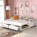 Twin Size White Wooden Daybed with 2 Drawers G5844