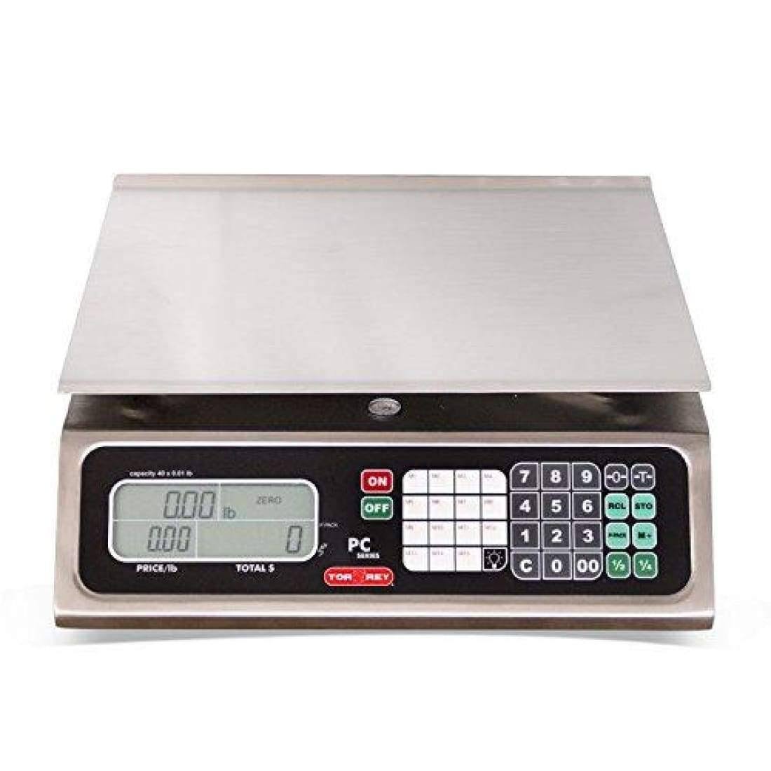 Electronic Price Computing Scale, Rechargeable Battery, Stainless Steel, 80 lb H803