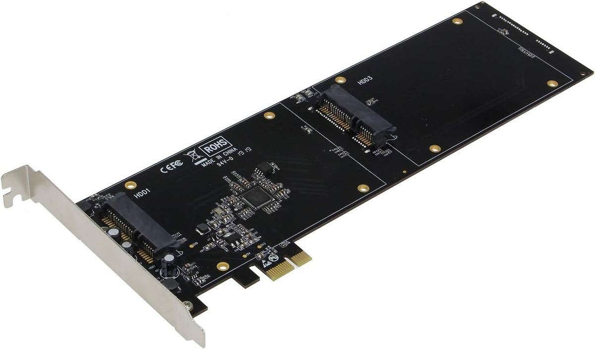 PCI Express Quad 2.5 Inch SATA SSD Controller Card F5968