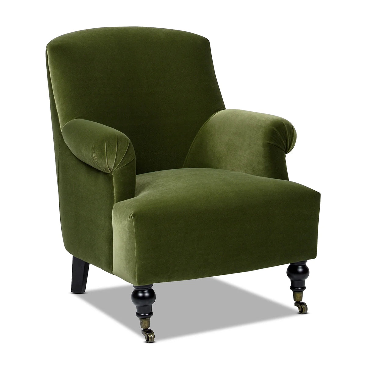 Olive Green Performance Velvet Accent Armchair M5126