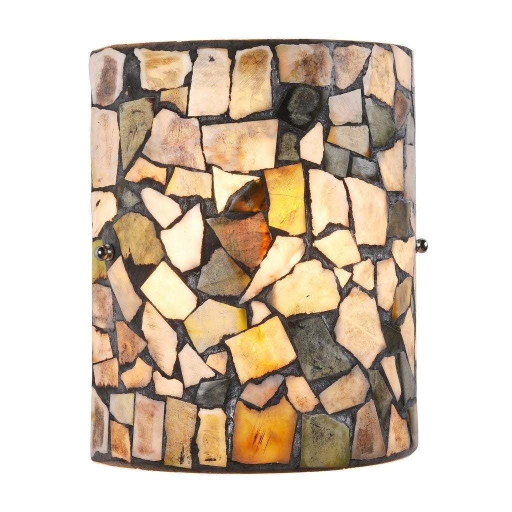 Black Stone Glass Wall Sconce U310