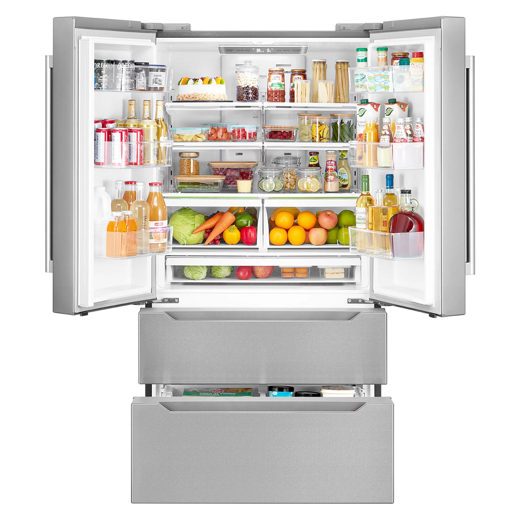 22.5 cu. ft. 4-Door Stainless Steel Refrigerator P52188