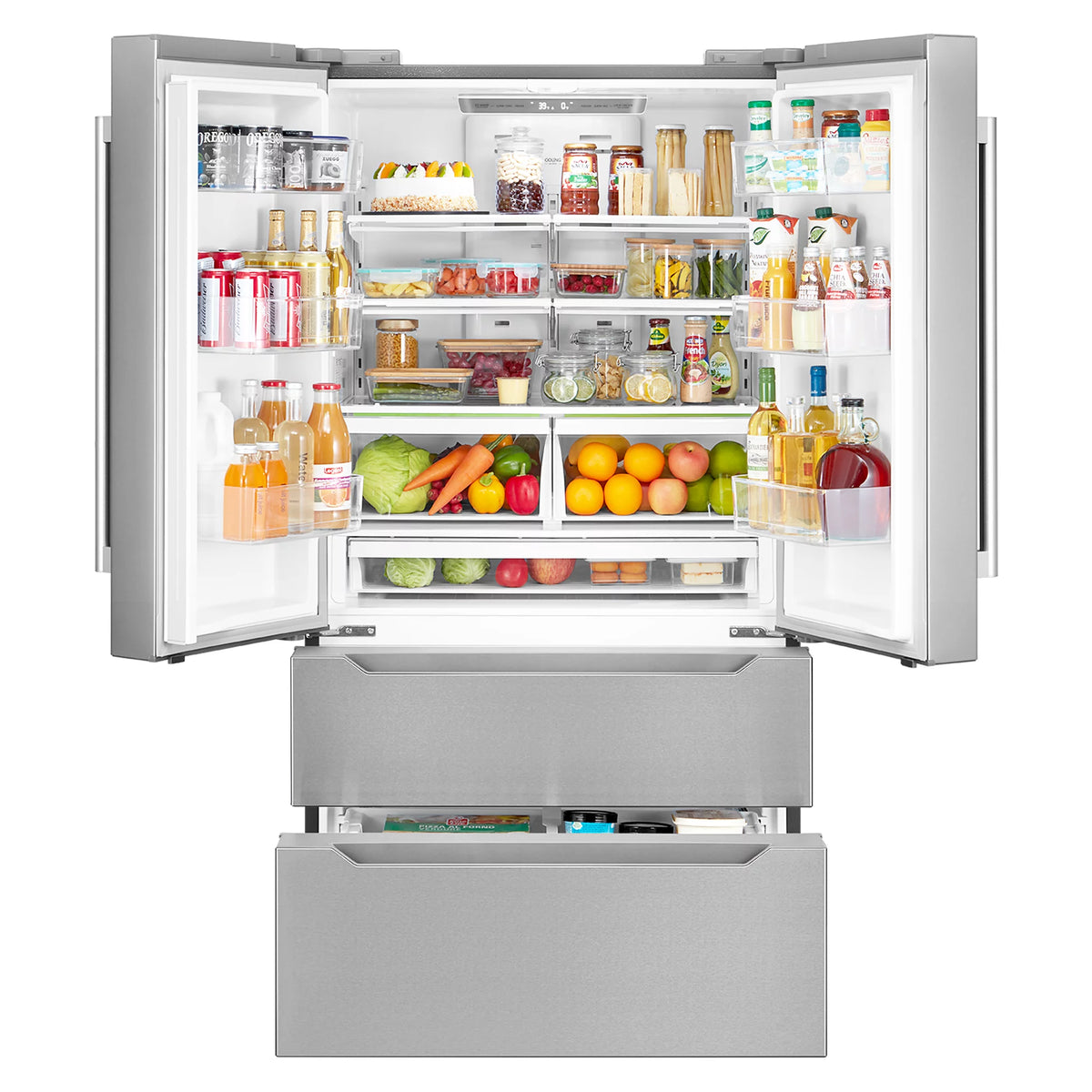22.5 cu. ft. 4-Door Stainless Steel Refrigerator P52188