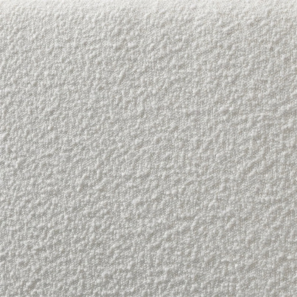 Queen Bed Cream Beige Boucle Fabric N874793