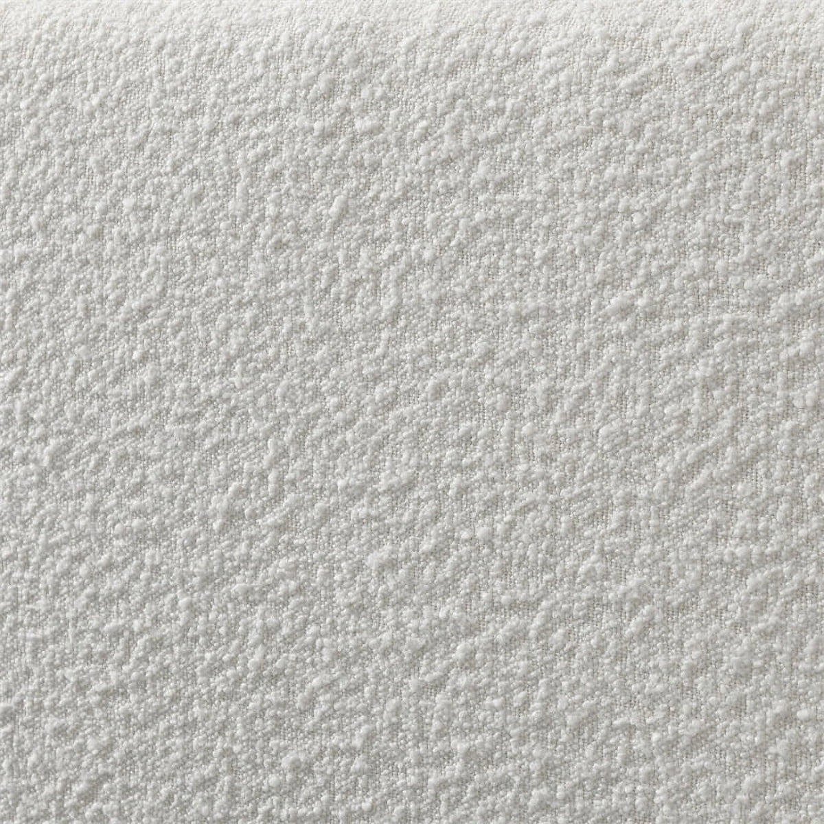 Queen Bed Cream Beige Boucle Fabric N874793