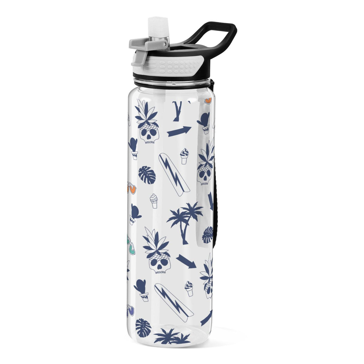 Clear 32oz Tritan Water Bottle with Straw K934471