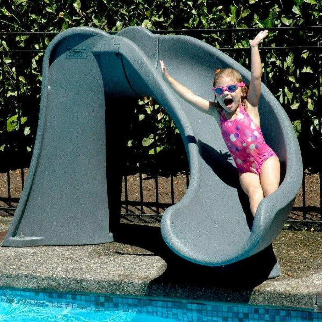 Gray Granite Pool Slide P2598
