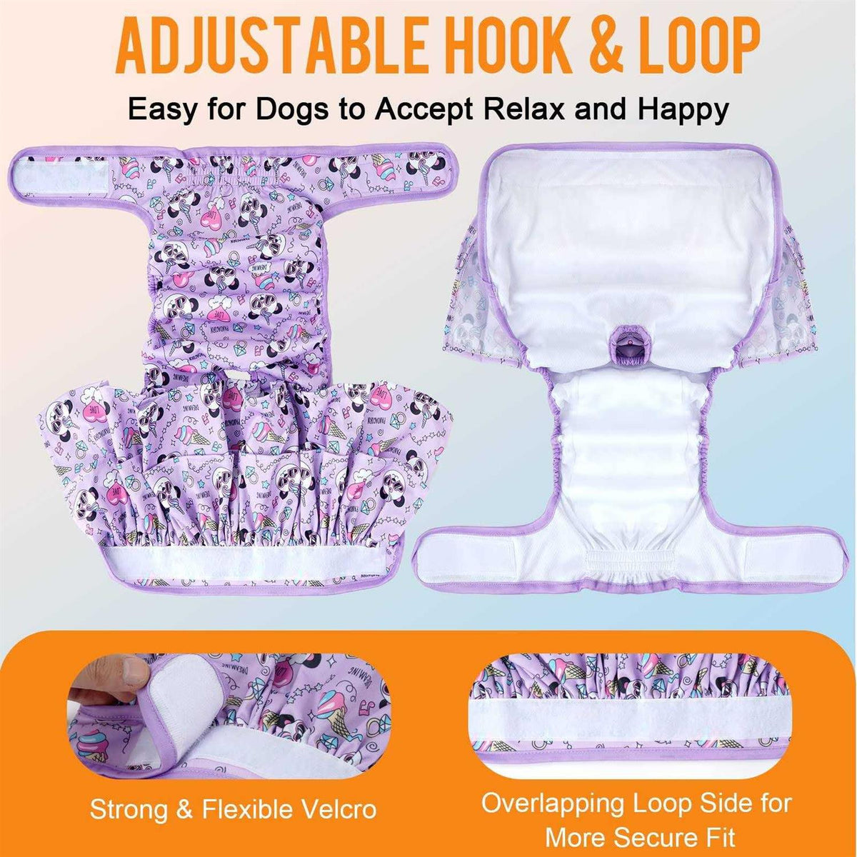 Washable Female Dog Diapers 3 Pack Reusable C165120