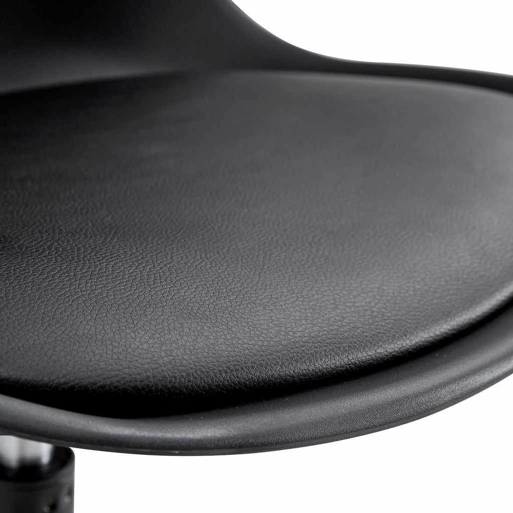 Black Adjustable 360 °Swivel Armless Computer Chair J991