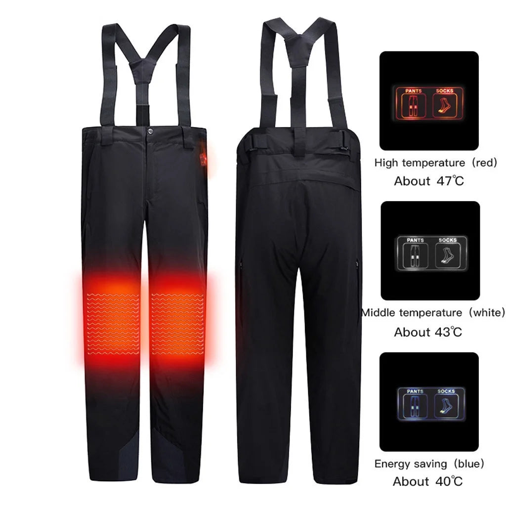 USB Smart Heating Waterproof Ski Pants G293927