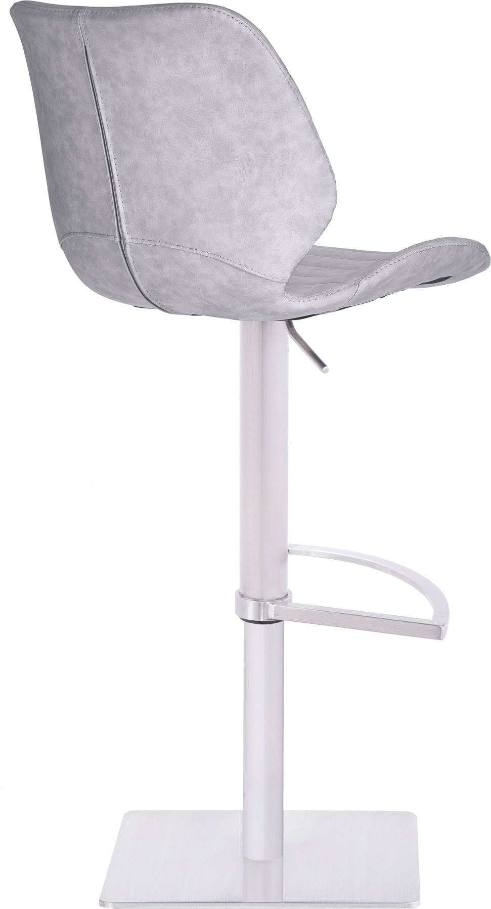 Vintage Light Grey Adjustable Swivel Barstool J269