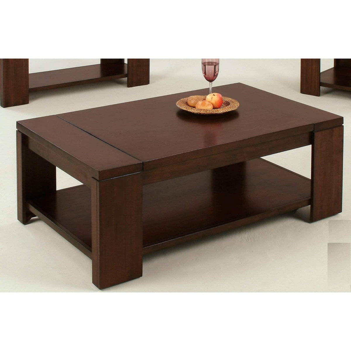 Vintage Walnut Rectangular Castered Cocktail Table K18679