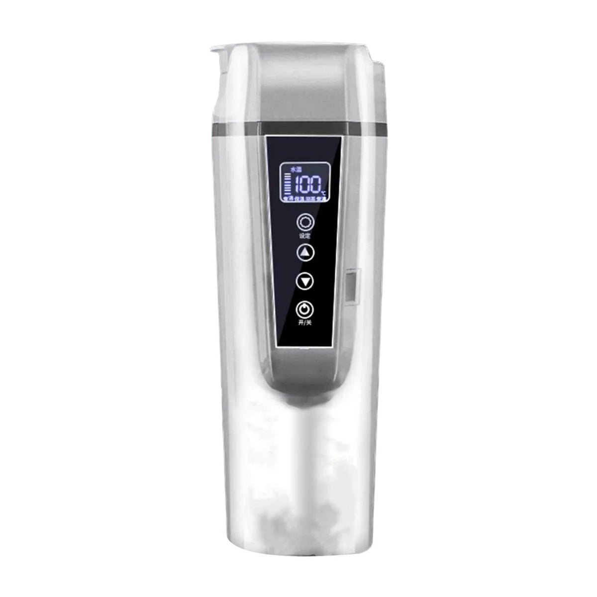 12V/24V Digital Display Heating Cup White L38846