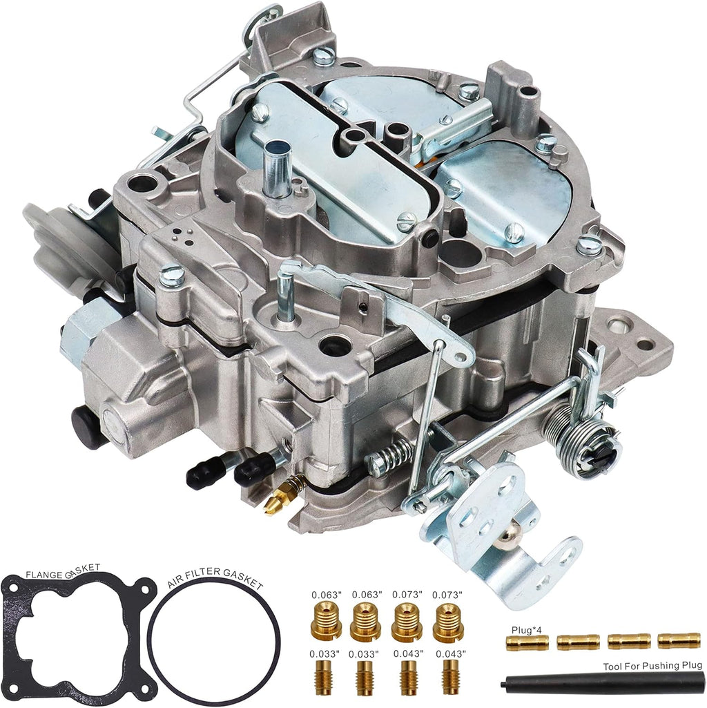 Carburetor 4 Barrel 750 CFM Manual Choke with Gaskets Plugs Jets B9549