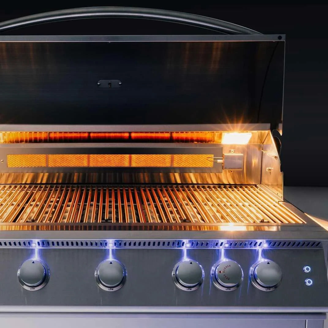 32-Inch 4-Burner Built-In Propane Gas Grill With Rear Infrared Burner Q627501