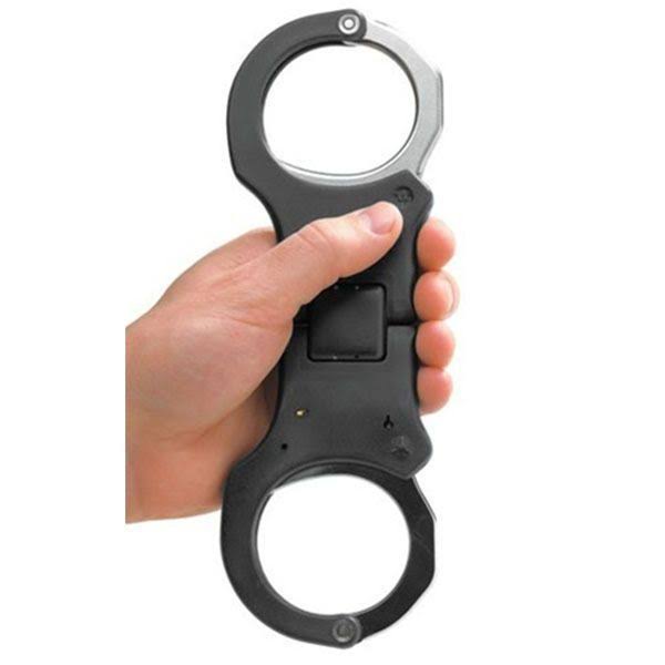 Black Steel Rigid Handcuffs I573