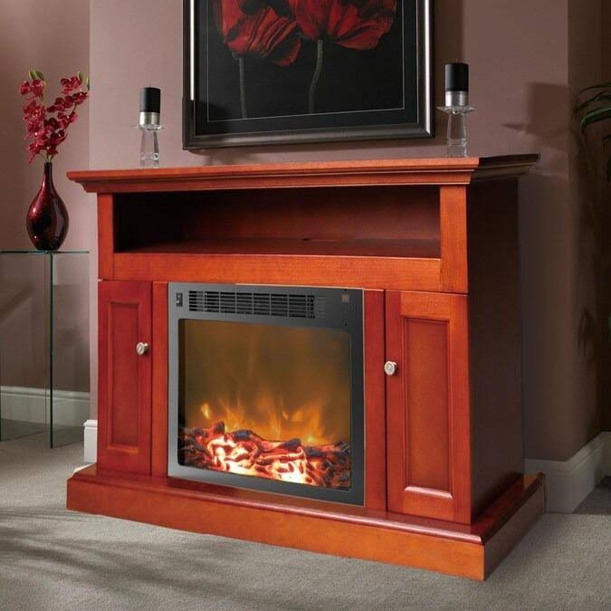 White Electric Fireplace with Entertainment Stand G778021