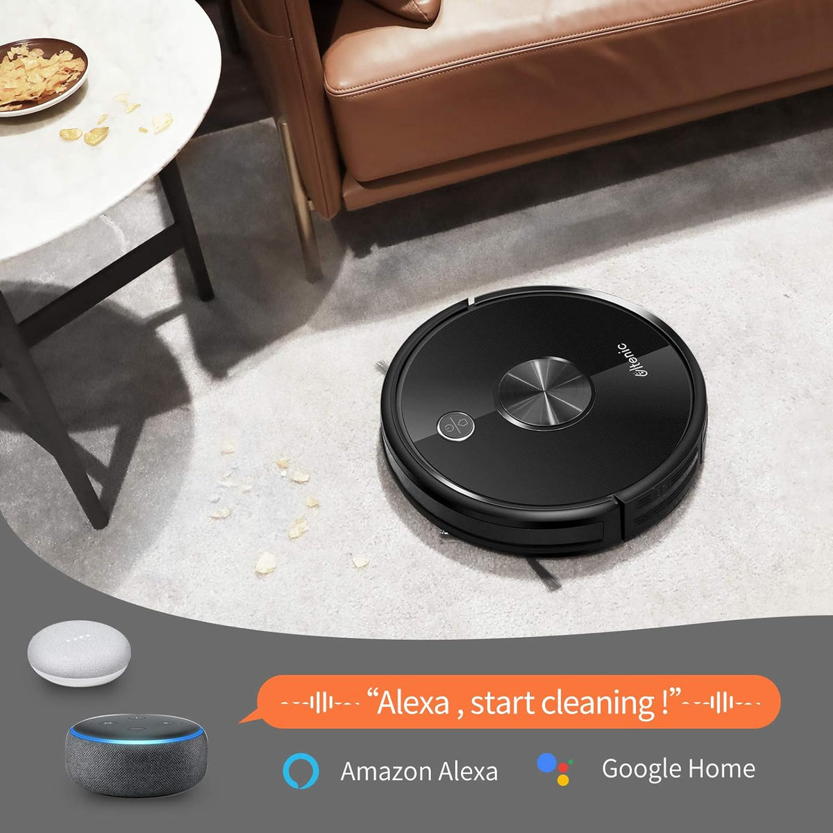 Robot Vacuum Cleaner and Mop, 3000Pa Suction, 150Mins Runtime S22453