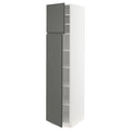 White High Cabinet with Shelves and 2 Doors J655699
