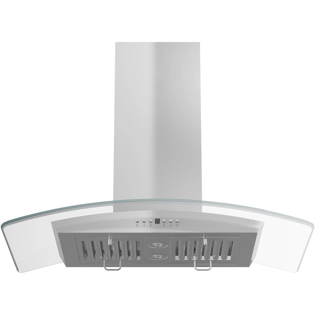36 in. Island Mount Stainless Steel & Glass Range Hood W84081