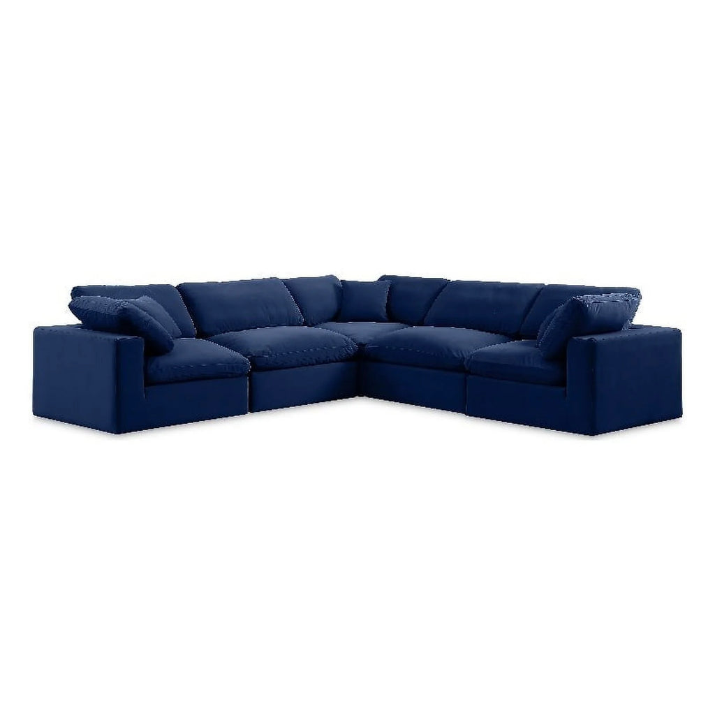 Navy Velvet Modular Sectional N92321
