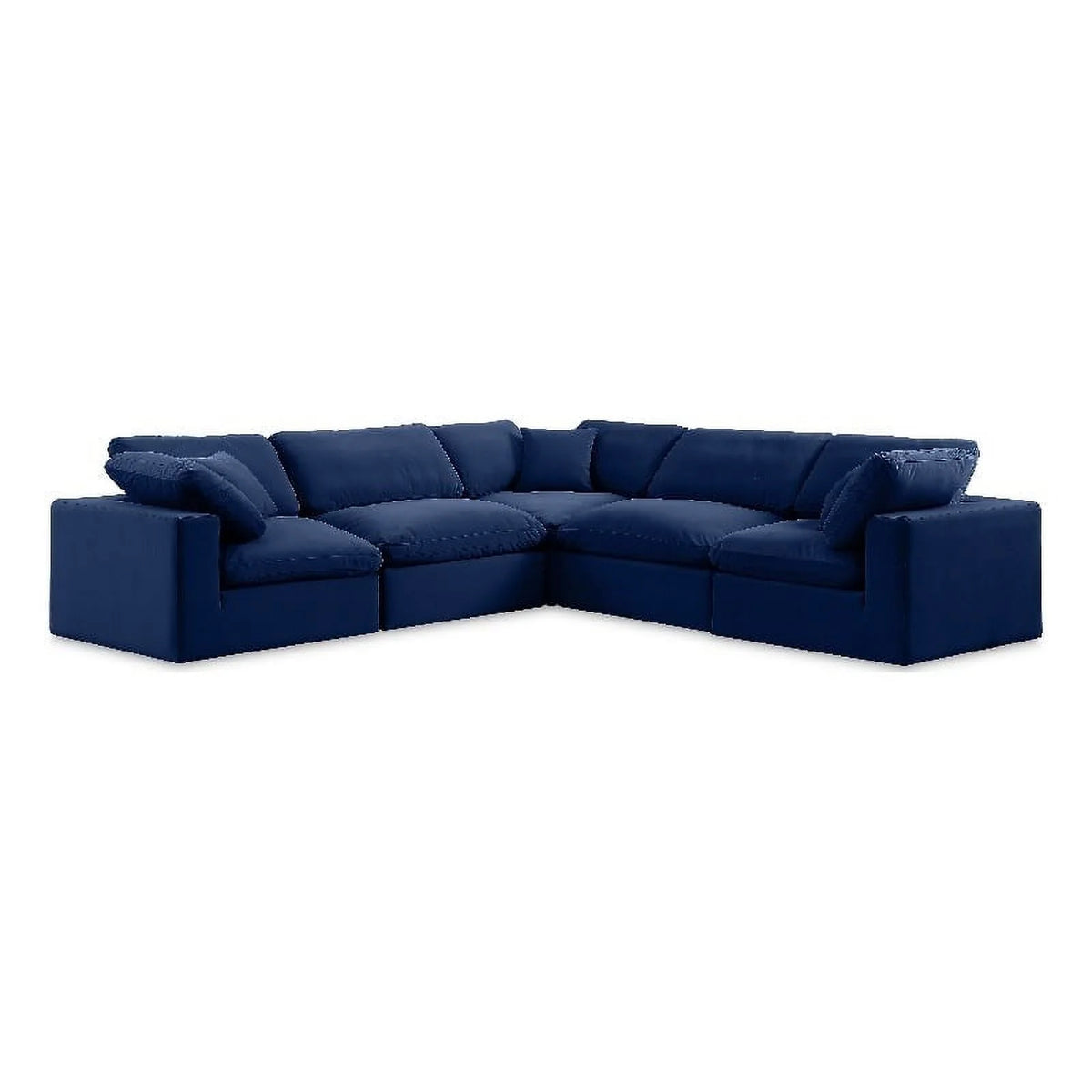 Navy Velvet Modular Sectional N92321