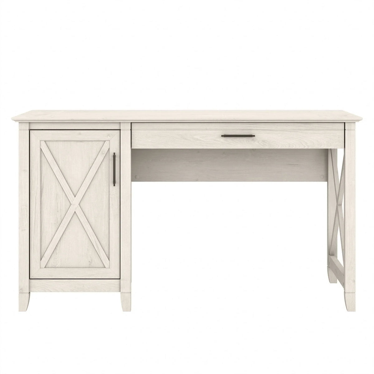 White Engineered Wood Computer Desk with Storage Z55588