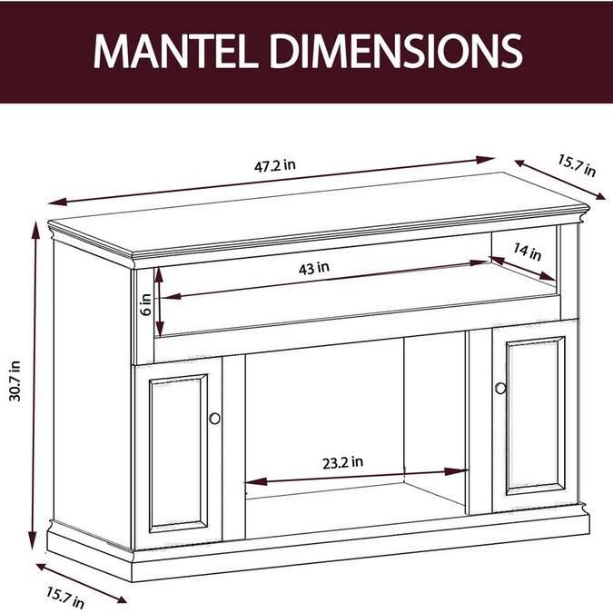 White Electric Fireplace with Entertainment Stand G778021