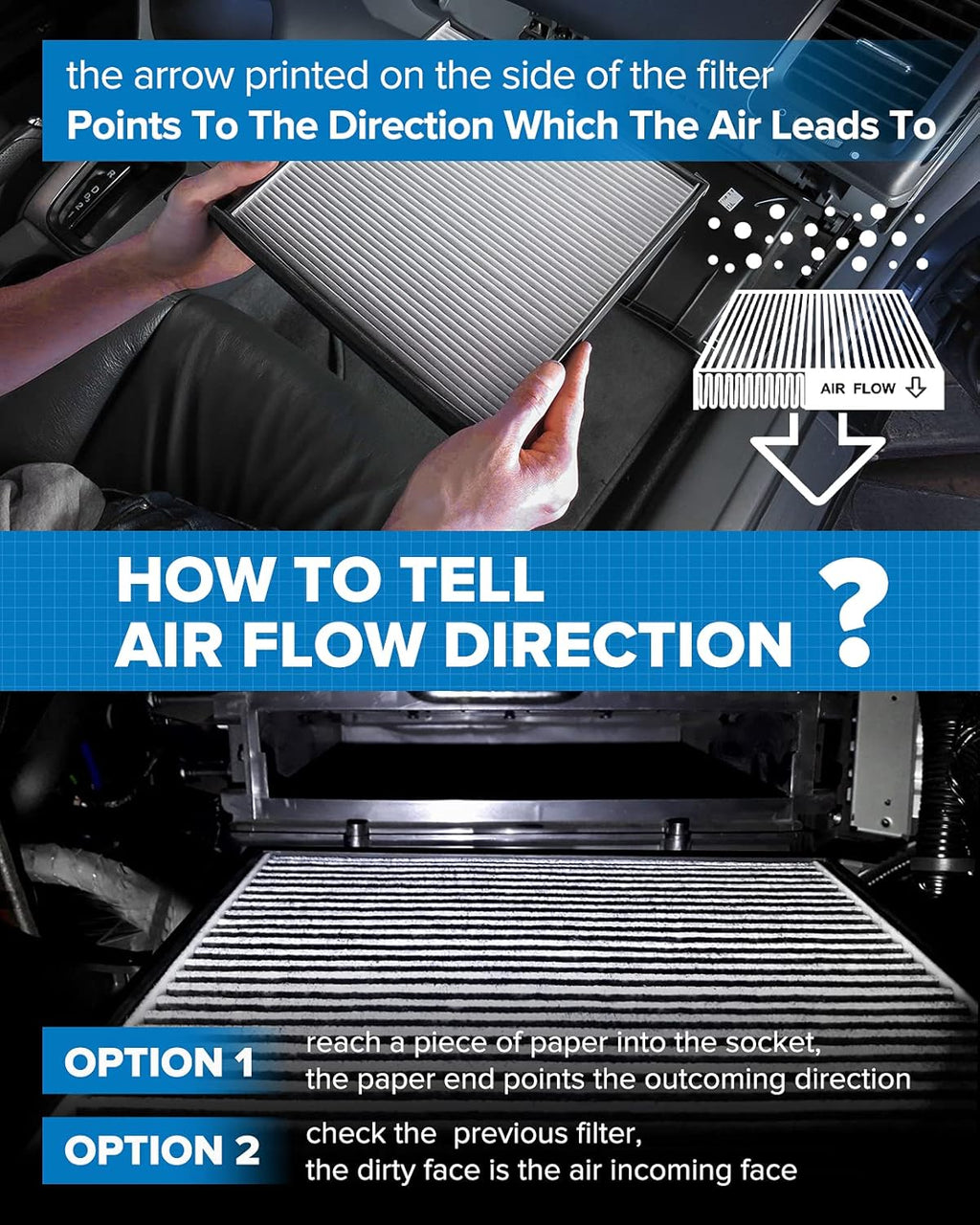 Cabin Air Filter with Activated Carbon Filter Pack of 2 O221