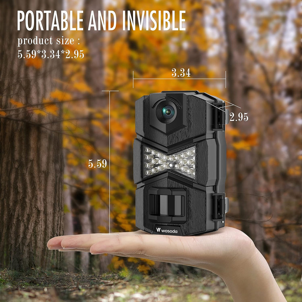 16MP 1080P 2 Pack Trail Camera with Night Vision Wildlife Camera P45676