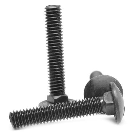 1/2 inch-13 x 1 1/4 inch Coarse Thread Grade 5 Carriage Bolt Medium Carbon Steel Black Oxide Pk 100 T9389