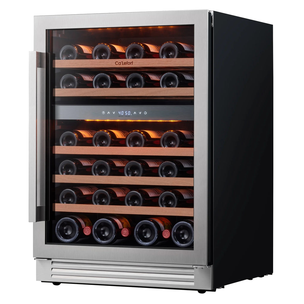 24 inch 46 Bottle Stainless Steel Wine Cooler Refrigerator W802567